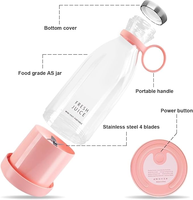USB Rechargeable Mini Juicer Blender